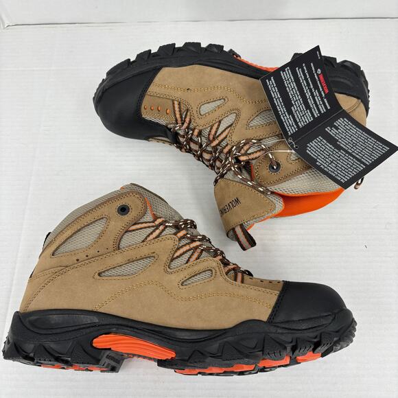 Wolverine Durant Work Boot Mens 10 EW Brown Leather Waterproof Steel Toe Safety - Picture 3 of 13